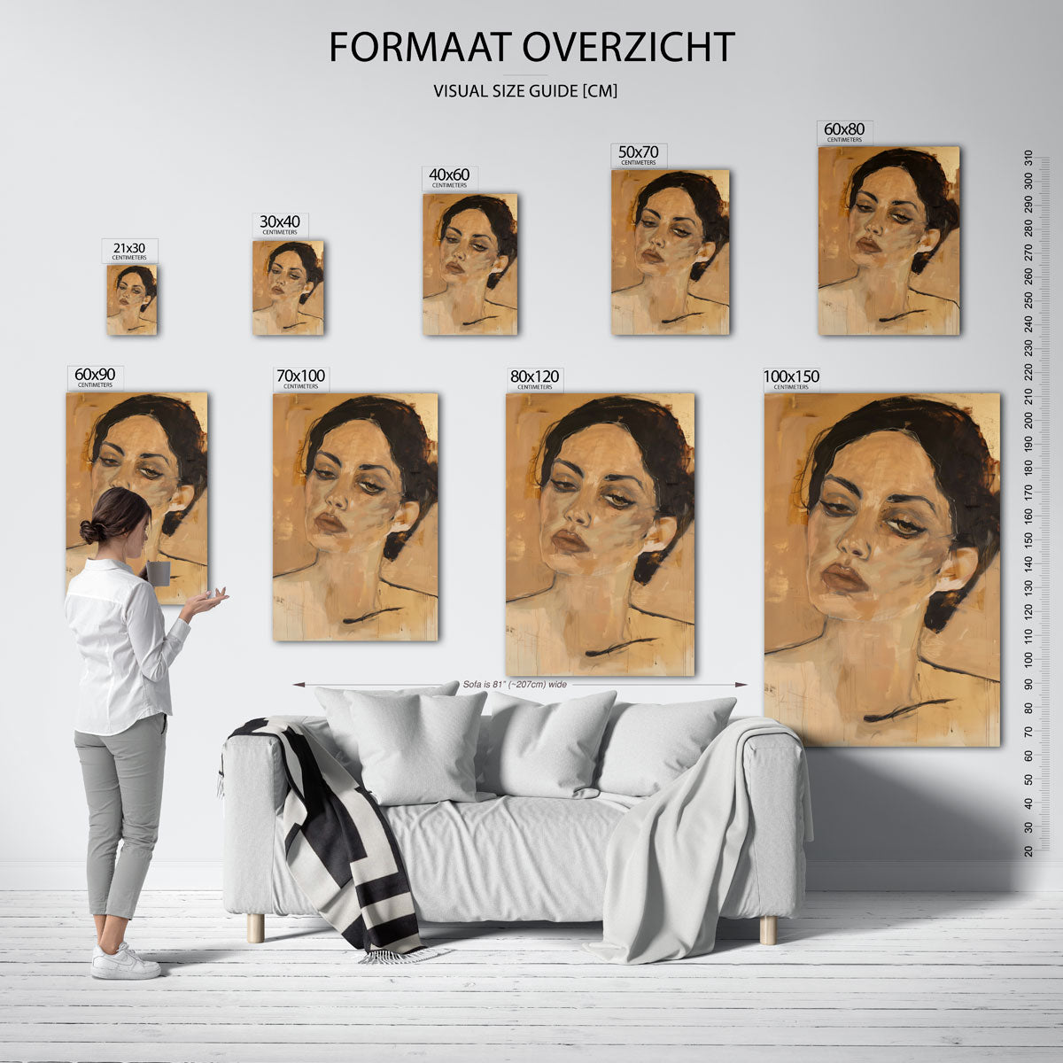 Vrouwelijk portret Poster