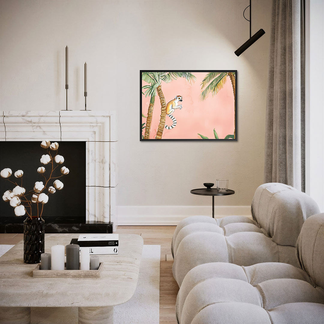Tropische lemur Kunstwerk