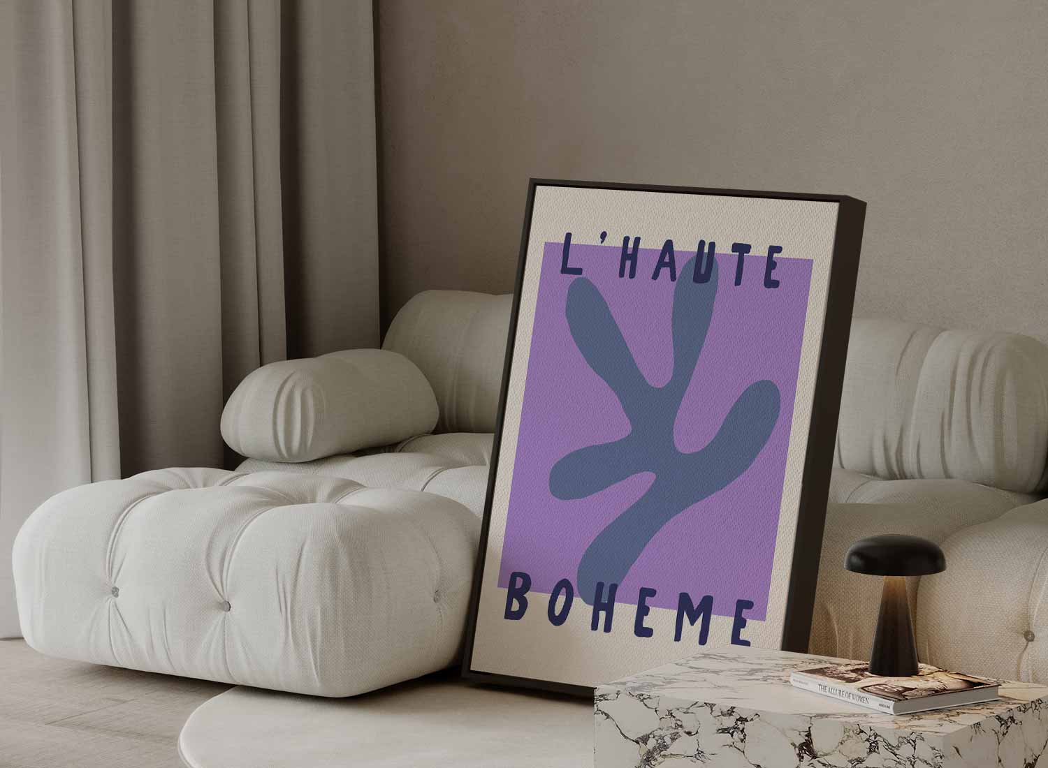 L'Haute Boheme Abstract Art Kunstwerk-canvas-dibond-plexiglas-wanddecoratie-WallArtistic