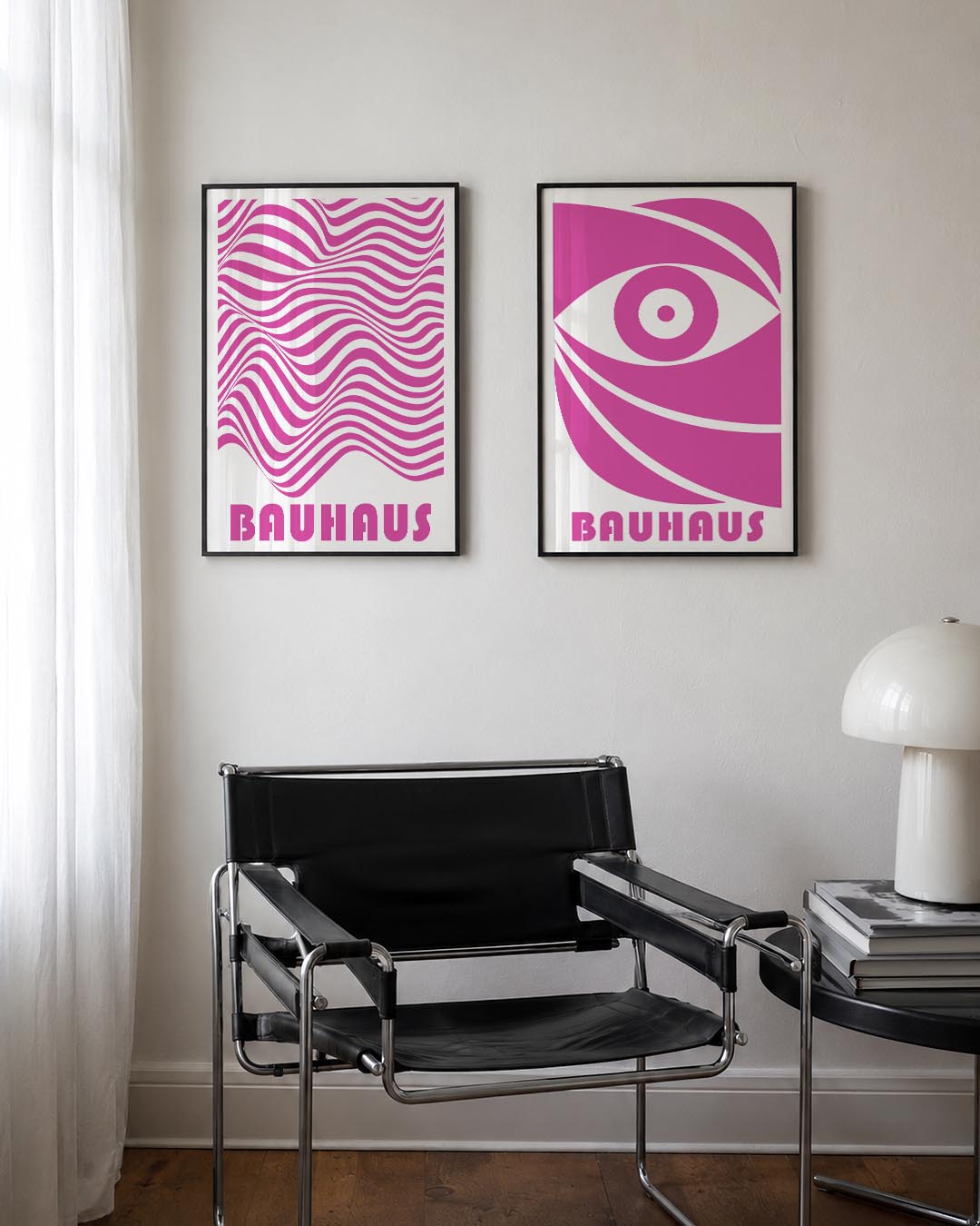 Golvend lijnenspel Posterset