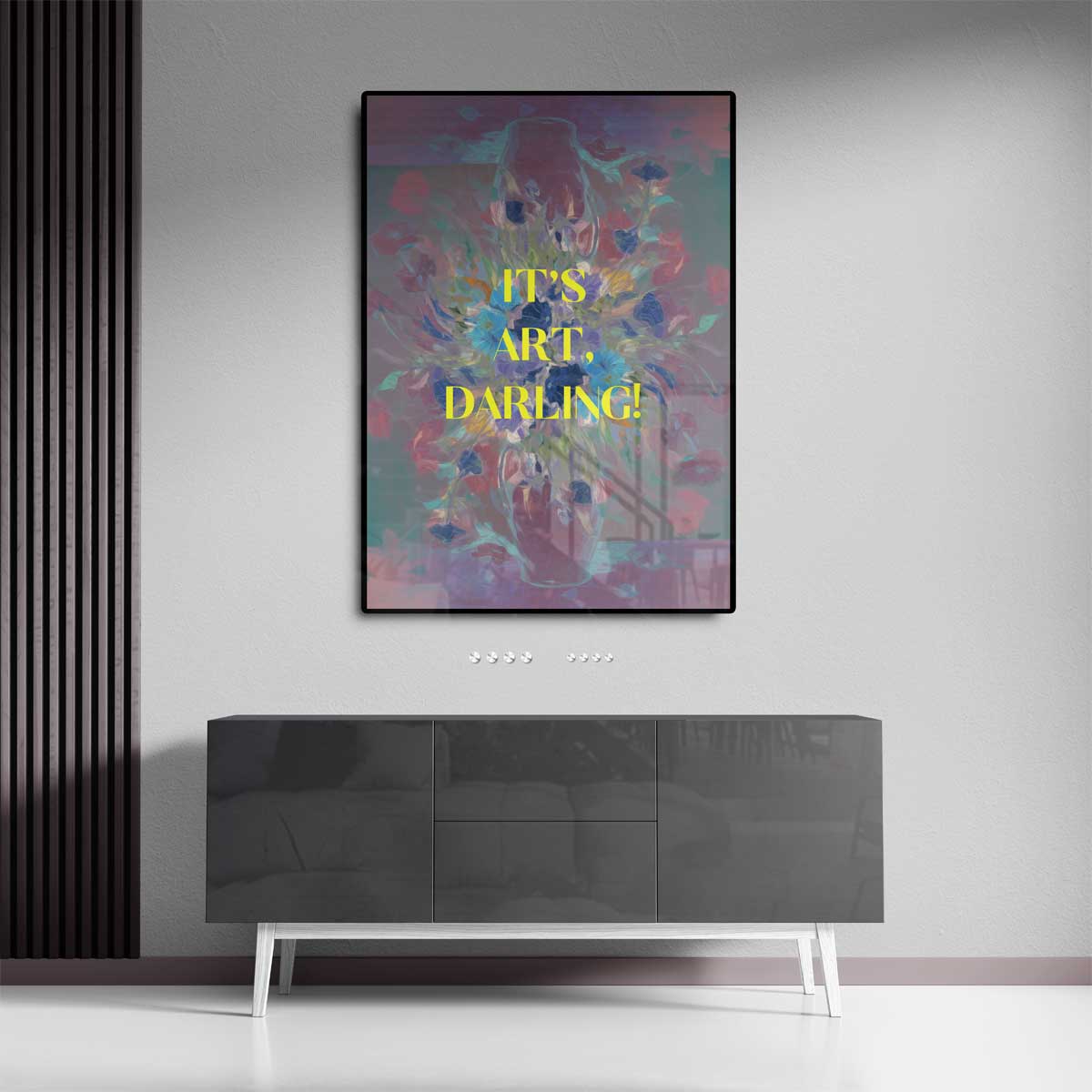 Kleurrijke Bloemenexplosie Kunstwerk-canvas-dibond-plexiglas-wanddecoratie-WallArtistic