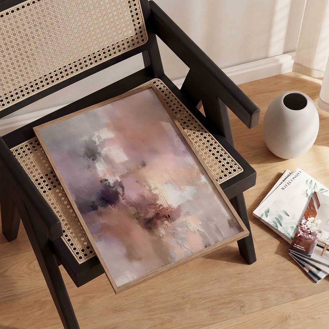 Abstracte pastelkleuren Poster