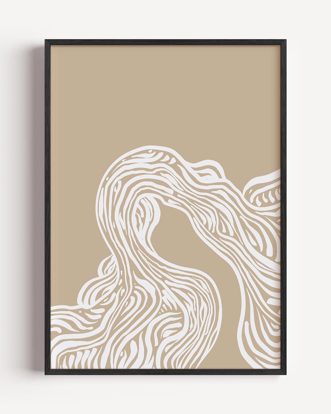Natuurlijke Elegantie Golvende Print Poster-WallArtistic