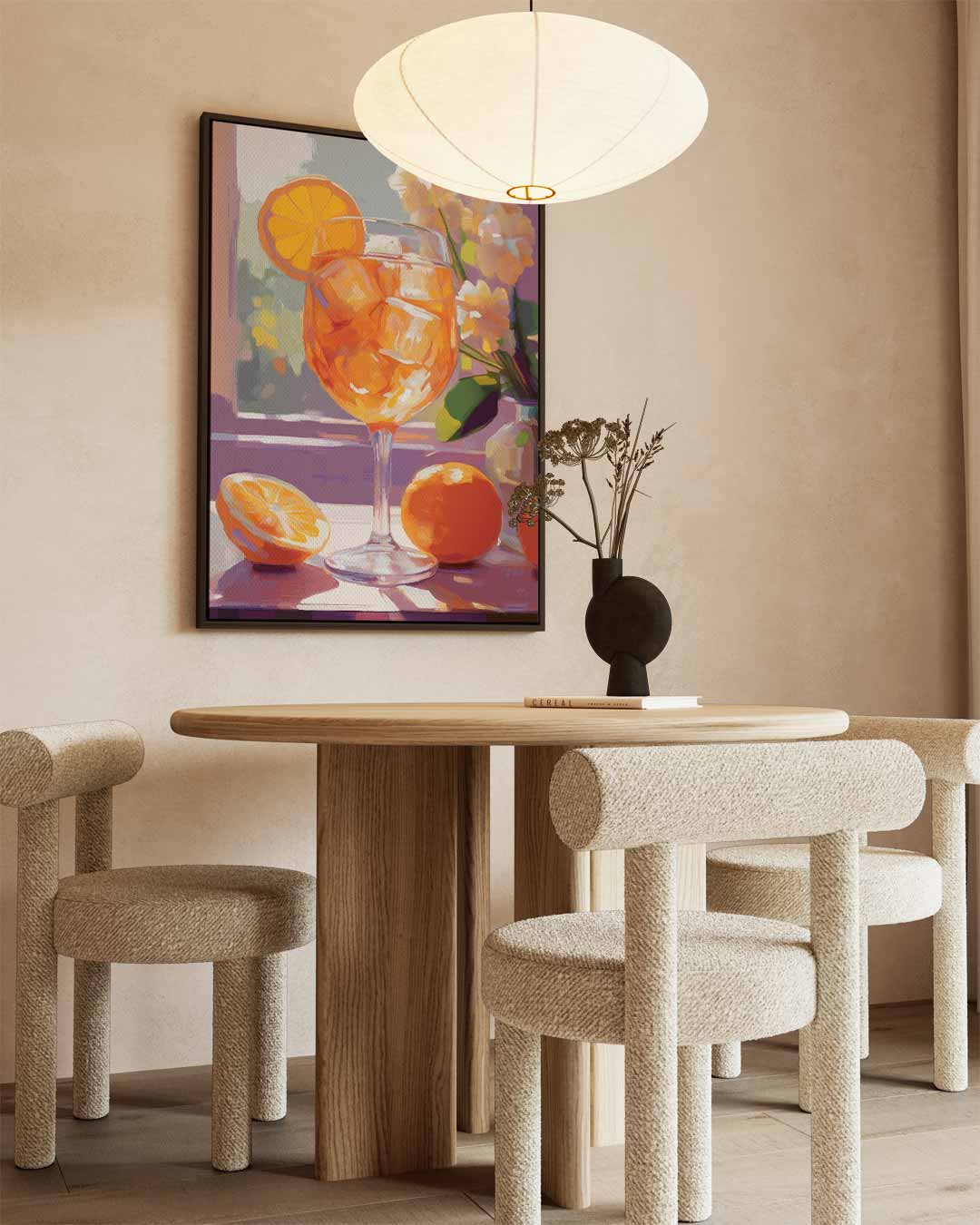 Zonnige Zomerdrank Kunstwerk-canvas-dibond-plexiglas-wanddecoratie-WallArtistic