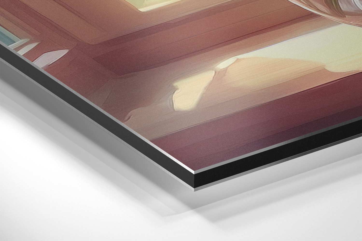 Zonnige Bloemengloed in Vaas Kunstwerk-canvas-dibond-plexiglas-wanddecoratie-WallArtistic