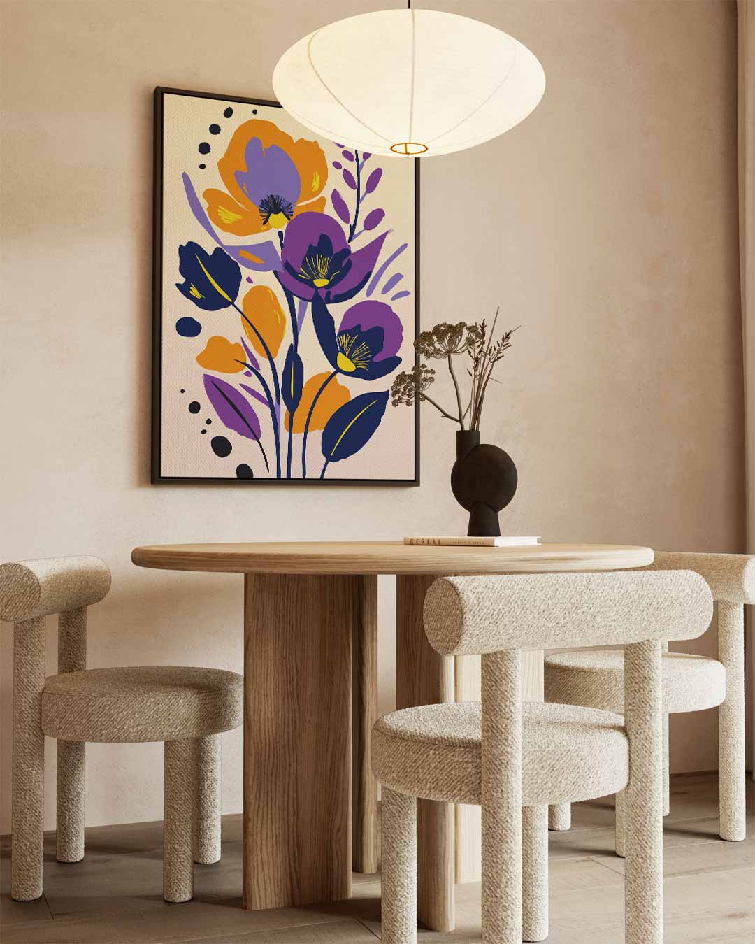 Bloemenpracht in Kleurrijk Palet Kunstwerk-canvas-dibond-plexiglas-wanddecoratie-WallArtistic
