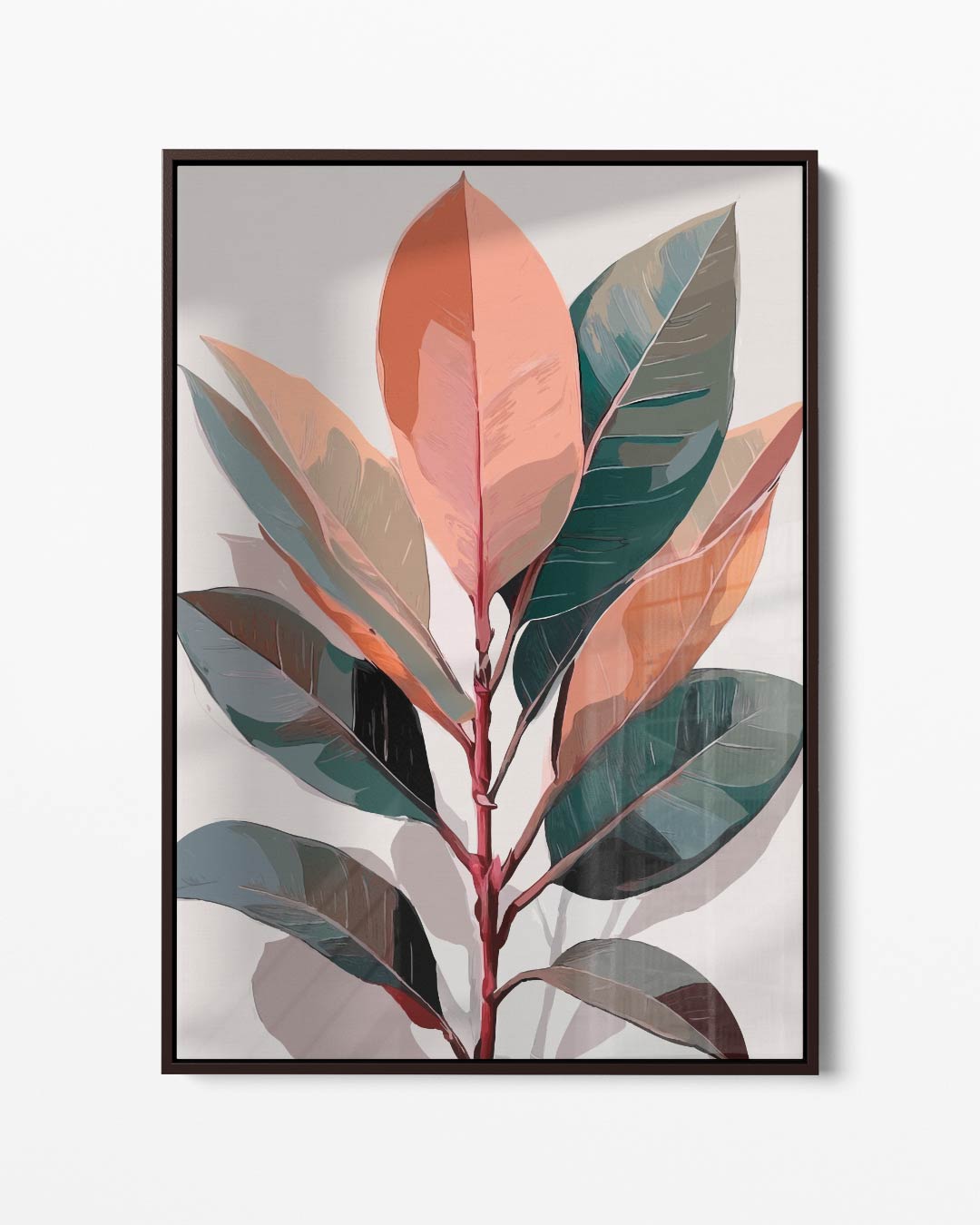 Botanische Bladeren Kunstprint Kunstwerk-canvas-dibond-plexiglas-wanddecoratie-WallArtistic