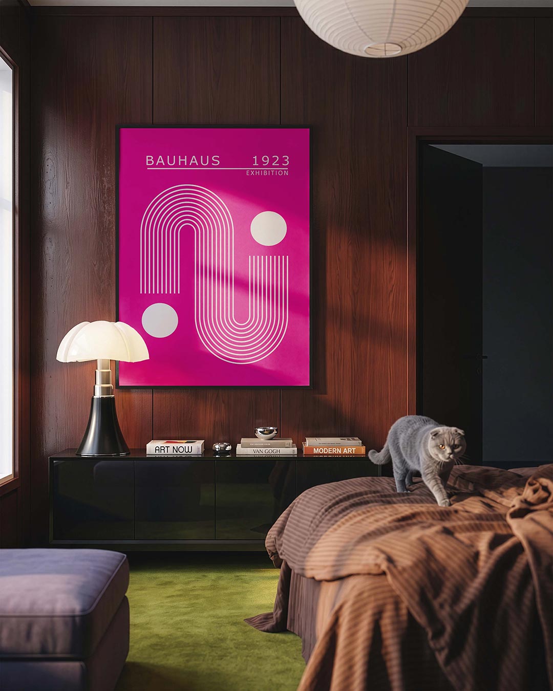 Lijnen en cirkels Poster