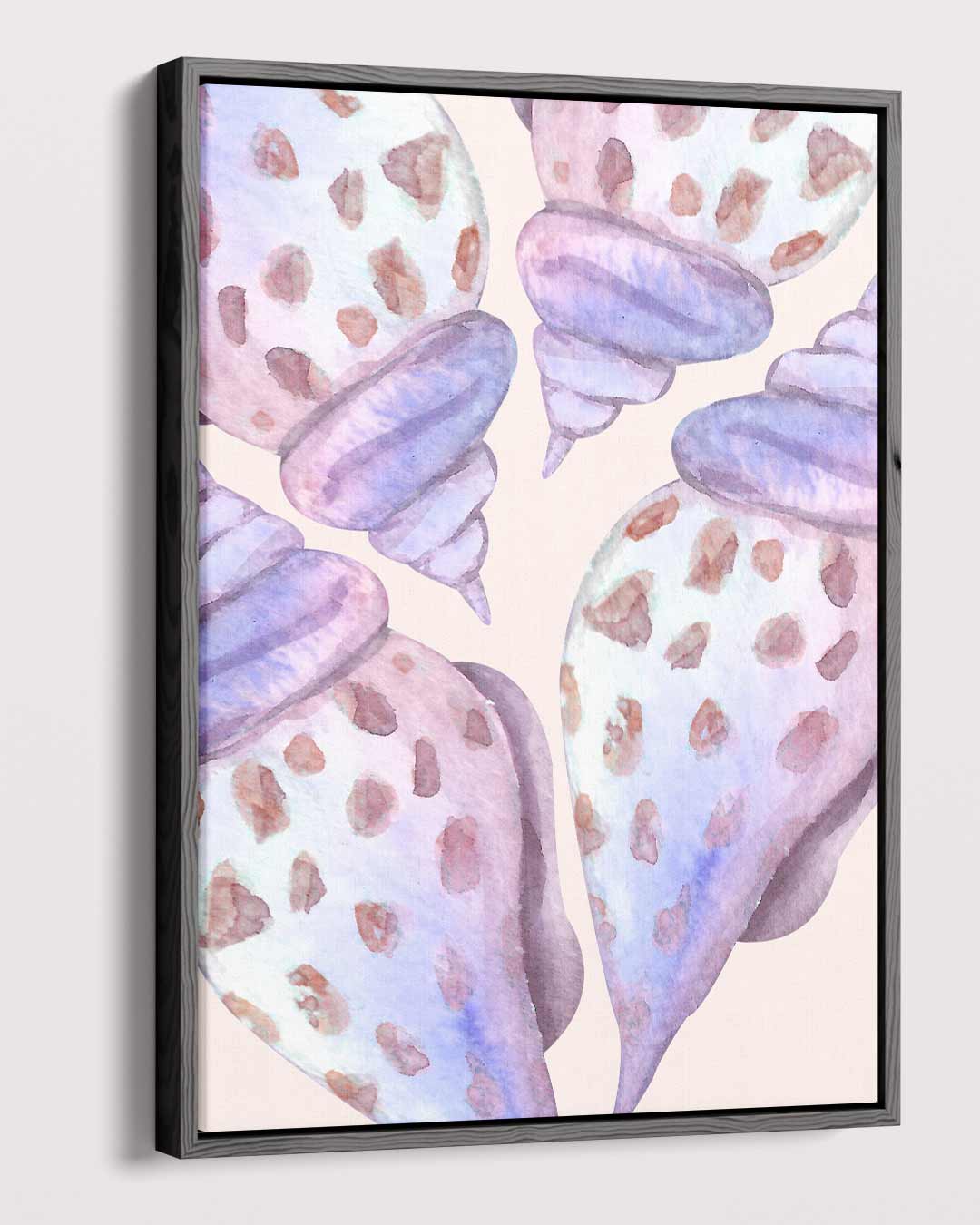 Pastelkleurige Schelpenkunst Kunstwerk-canvas-dibond-plexiglas-wanddecoratie-WallArtistic