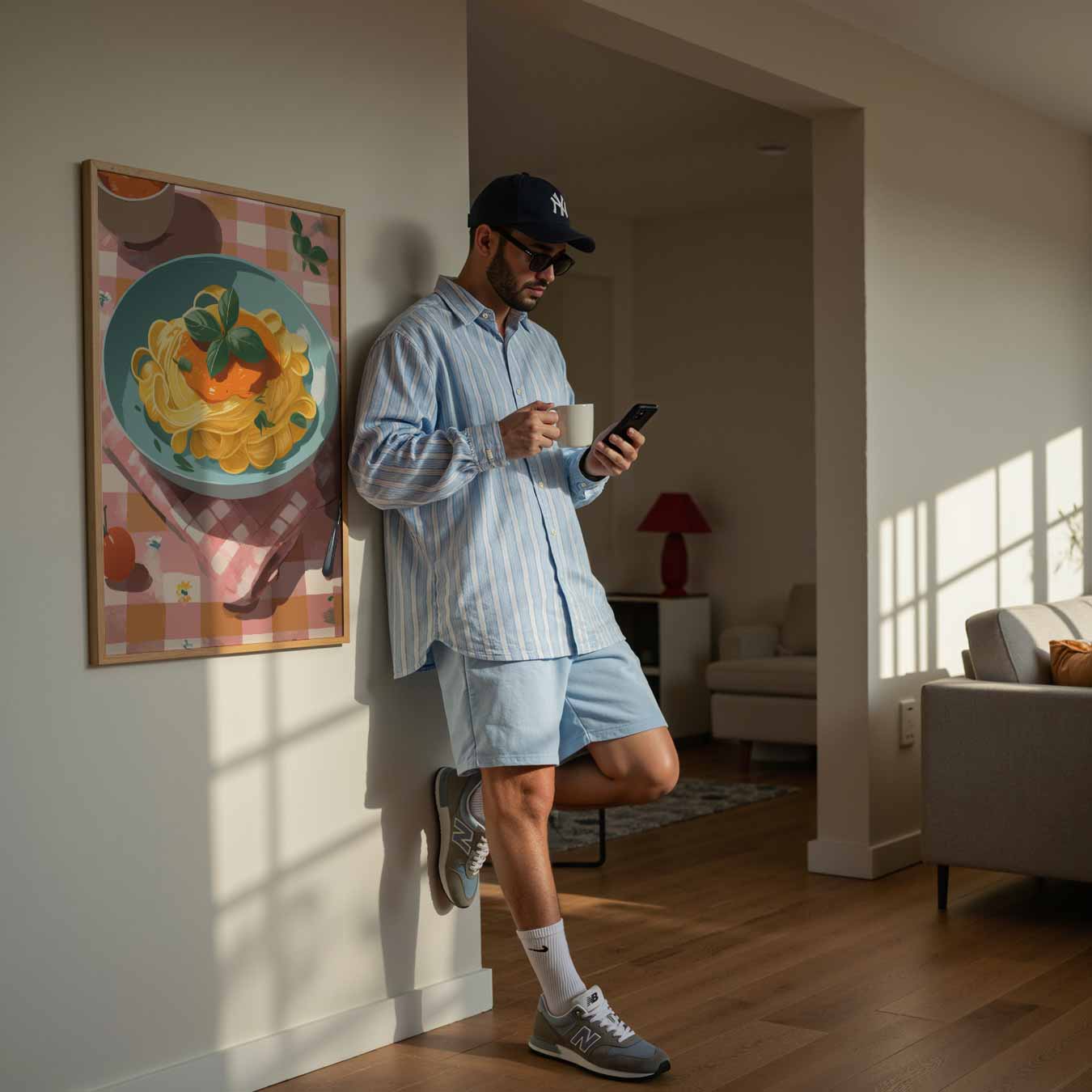 Italiaanse Pastavibes Poster-WallArtistic