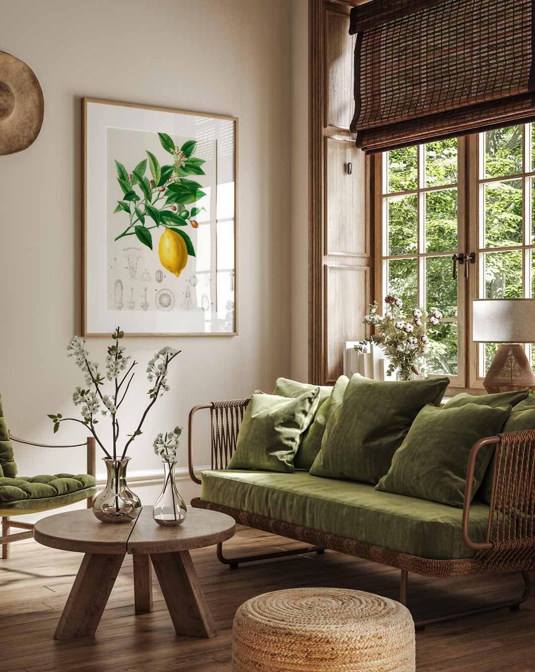 Botanische Citroen Illustratie Poster