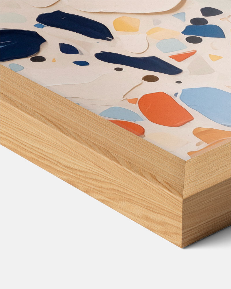 Moderne Kleurexplosie Terrazzo Poster-WallArtistic