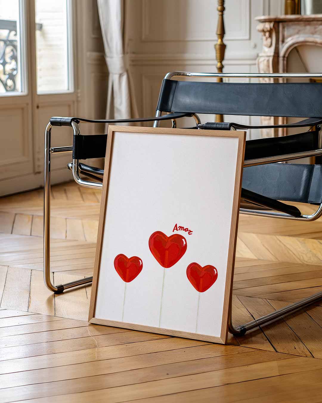 Romantische Hartjes Poster