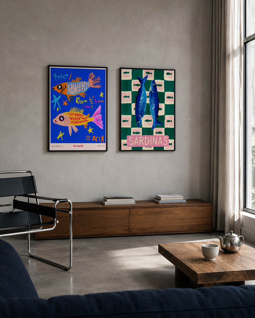 Vrolijke vissen Posterset