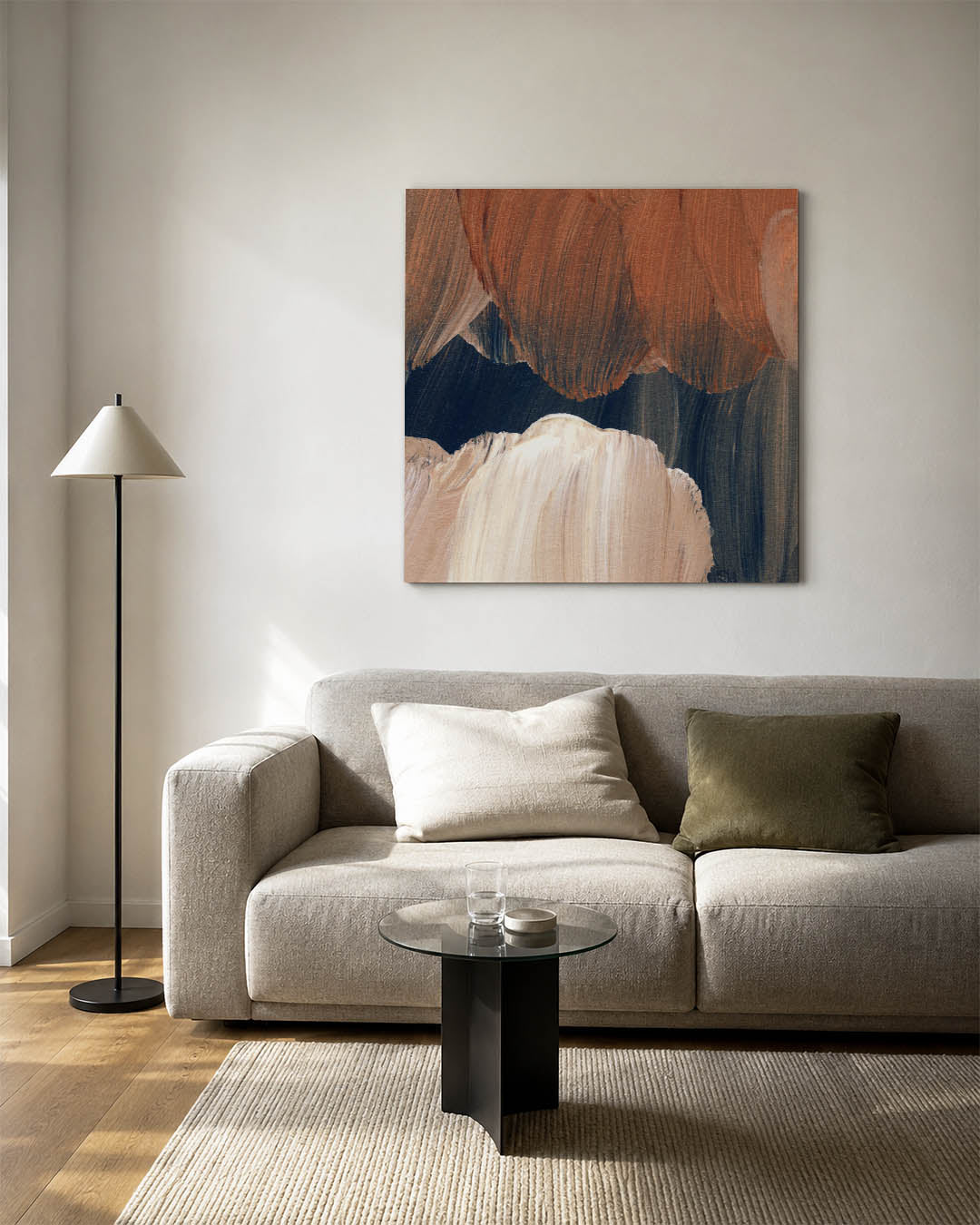 Organische penseelstreken Kunstwerk