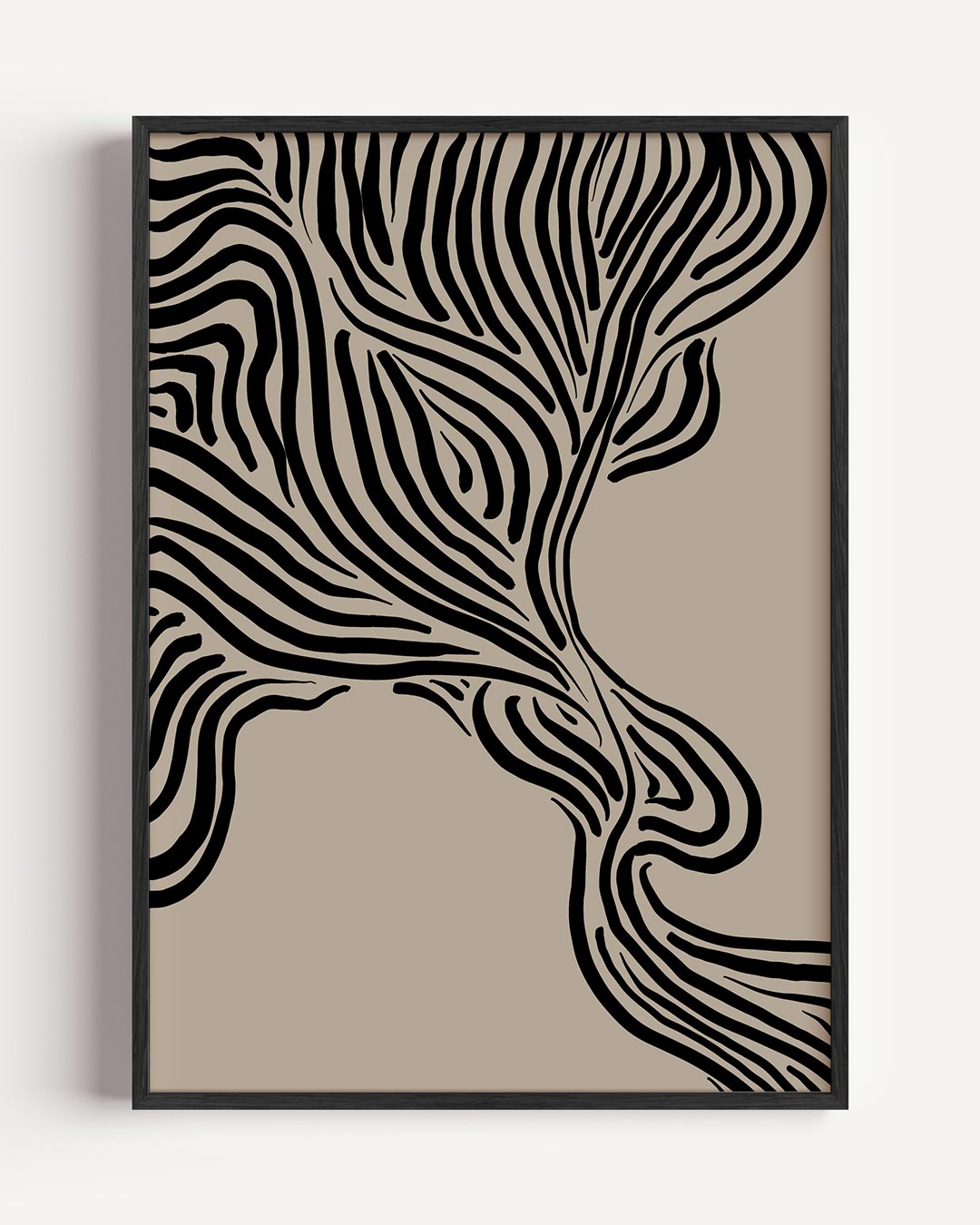 Zebra Strepen Abstracte Poster-WallArtistic