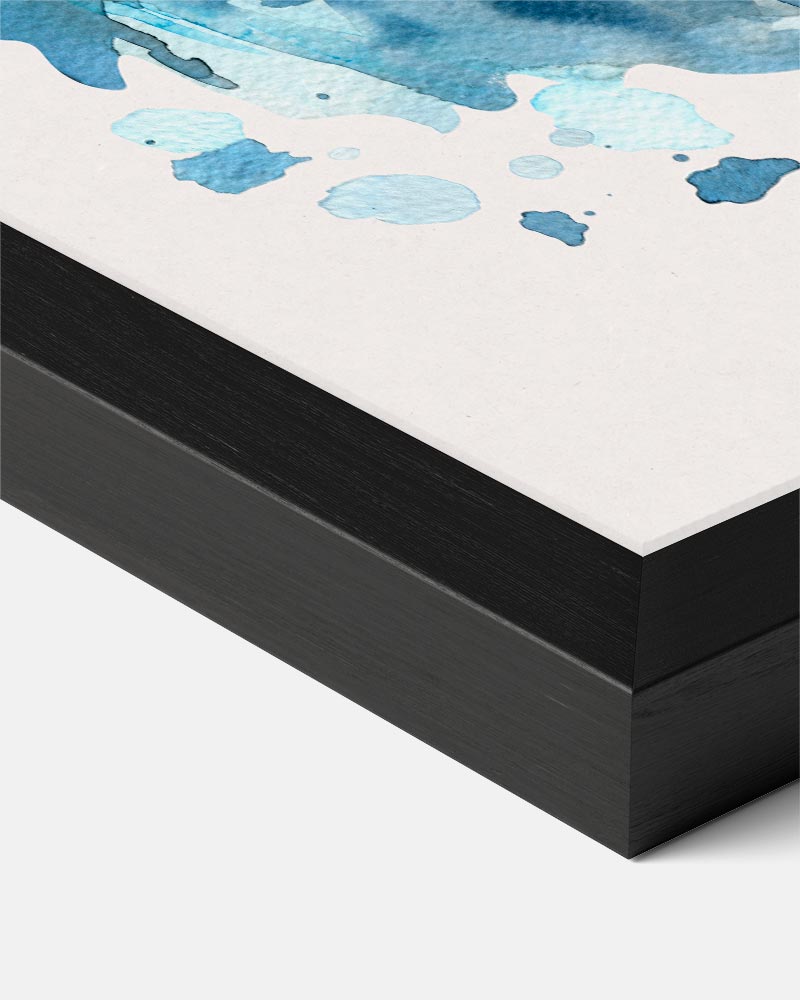 Blauwe Nevel Luipaard Poster
