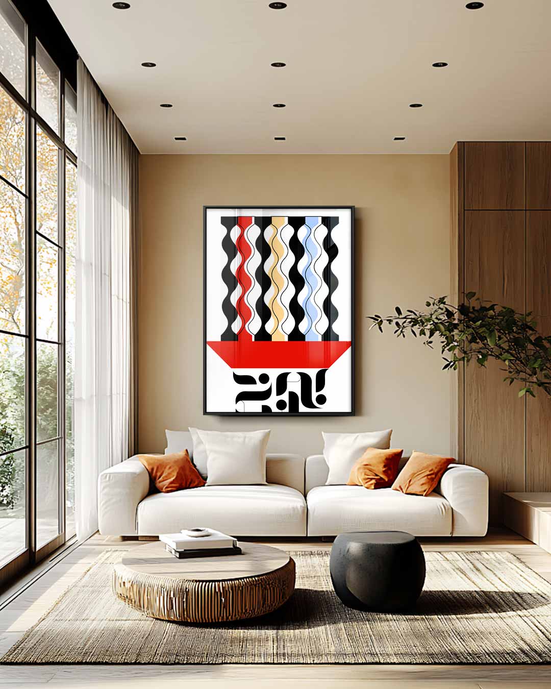 Golvende Harmonie Kunstwerk-canvas-dibond-plexiglas-wanddecoratie-WallArtistic