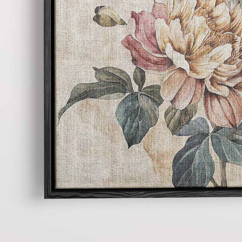 Bloemenpracht in Aquarel Kunstwerk-canvas-dibond-plexiglas-wanddecoratie-WallArtistic