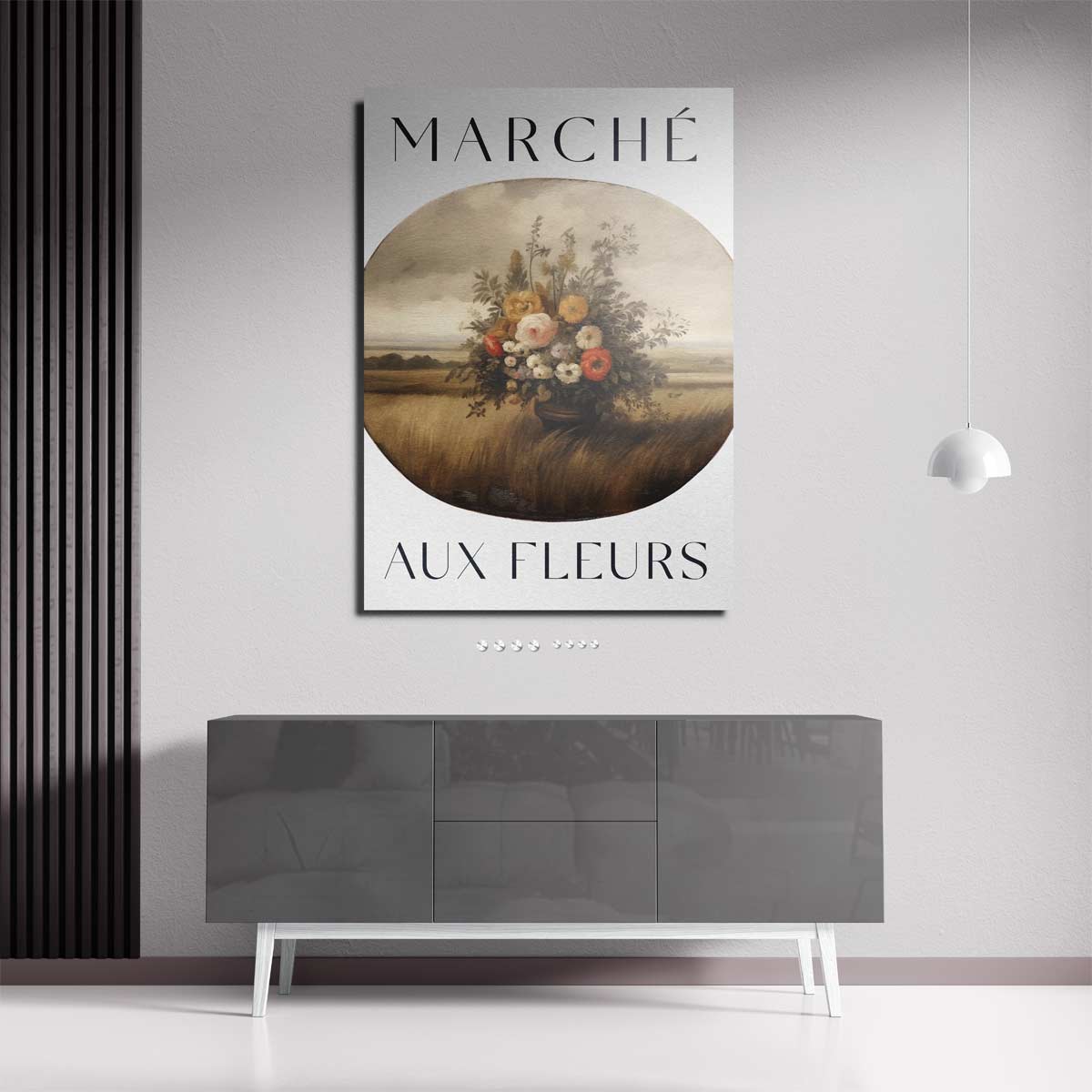 Bloemen in het Veld Kunstwerk-canvas-dibond-plexiglas-wanddecoratie-WallArtistic