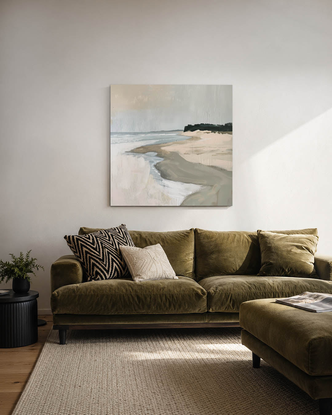 Rustige kustlijn Kunstwerk