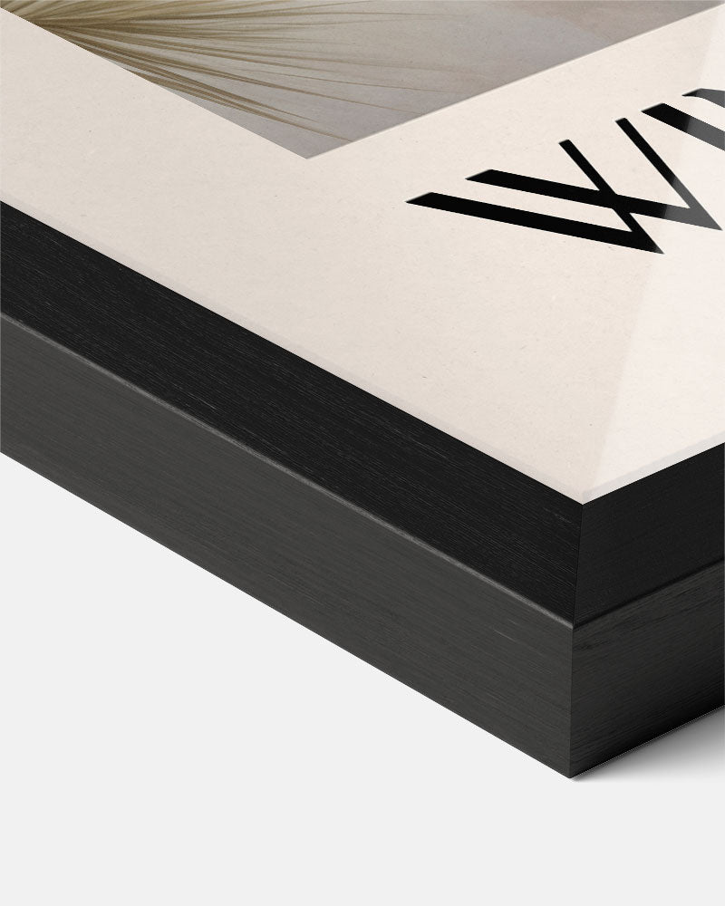 Winterse Dennenappel Poster-WallArtistic