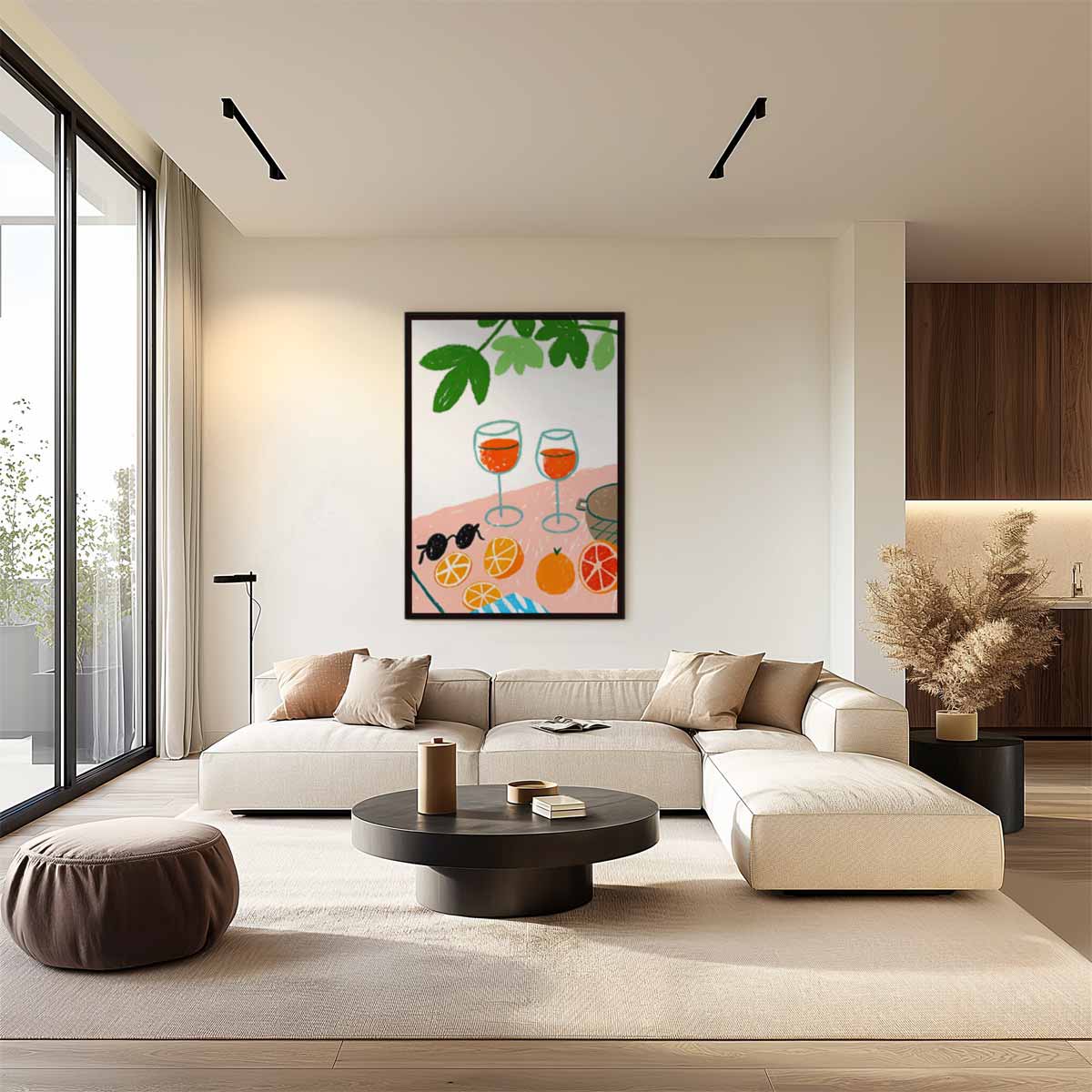 Zonnig Terras Moment Kunstwerk-canvas-dibond-plexiglas-wanddecoratie-WallArtistic