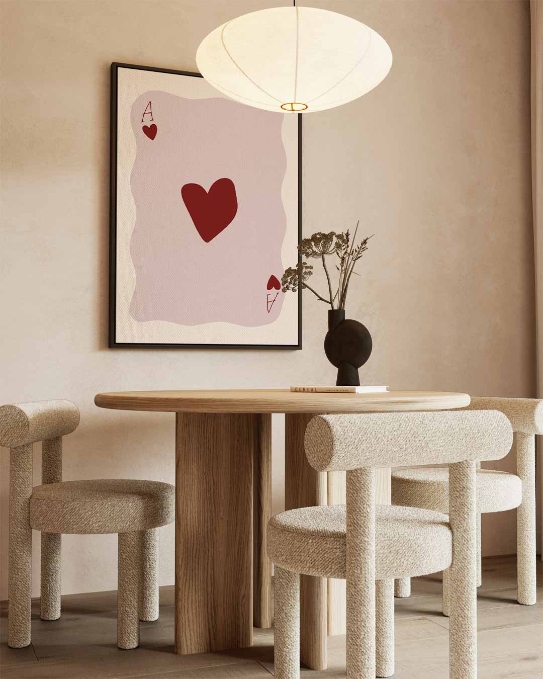 Ace of Hearts Kunstprint Kunstwerk-canvas-dibond-plexiglas-wanddecoratie-WallArtistic