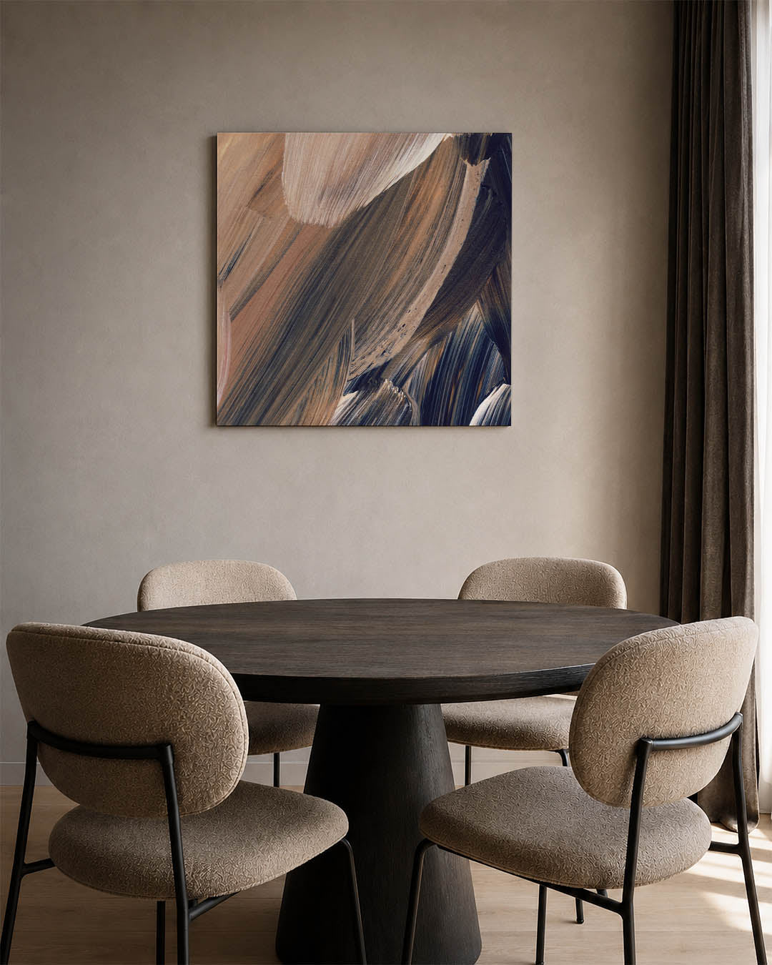 Dynamische penseelstreken Kunstwerk