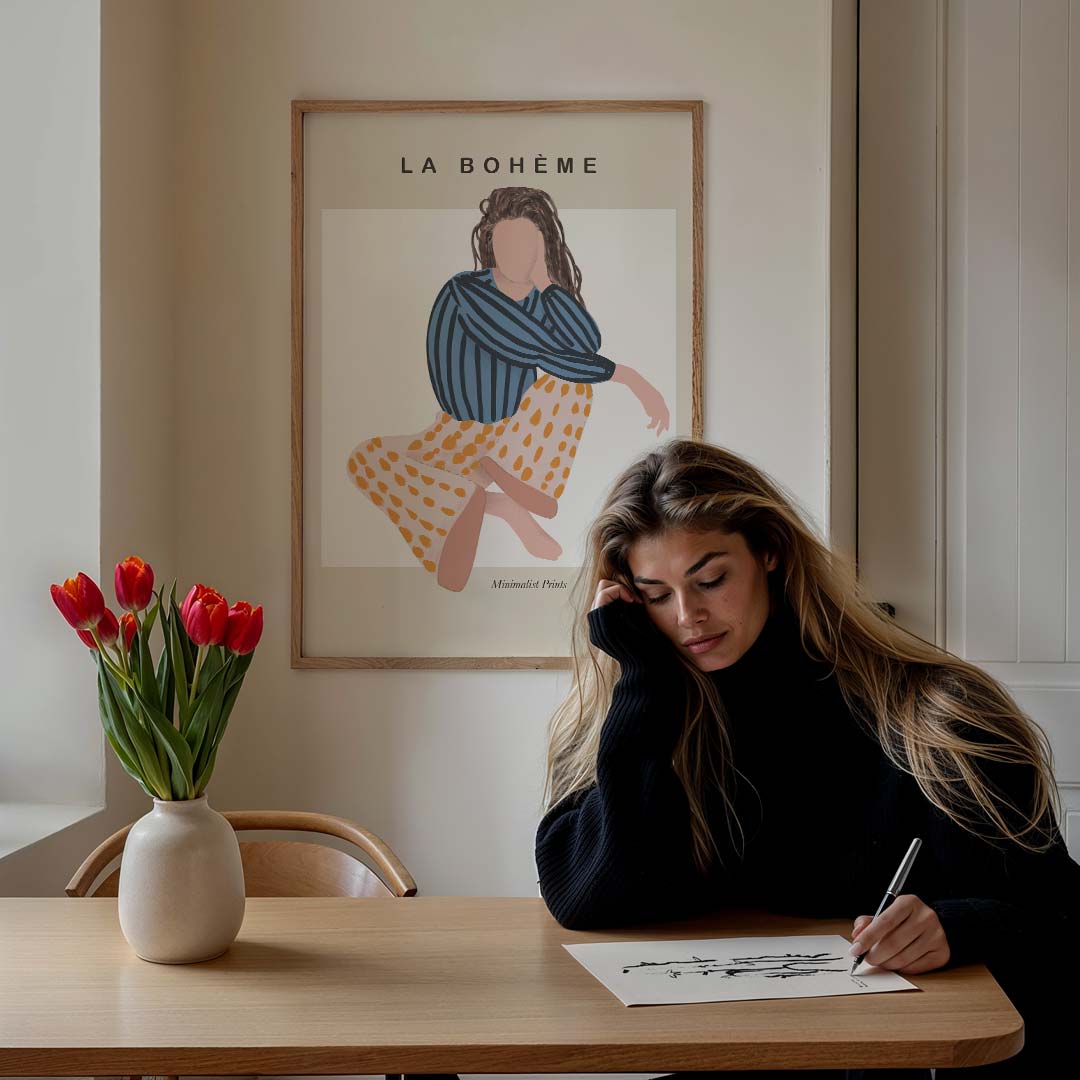 La Bohème Minimalistische Poster-WallArtistic