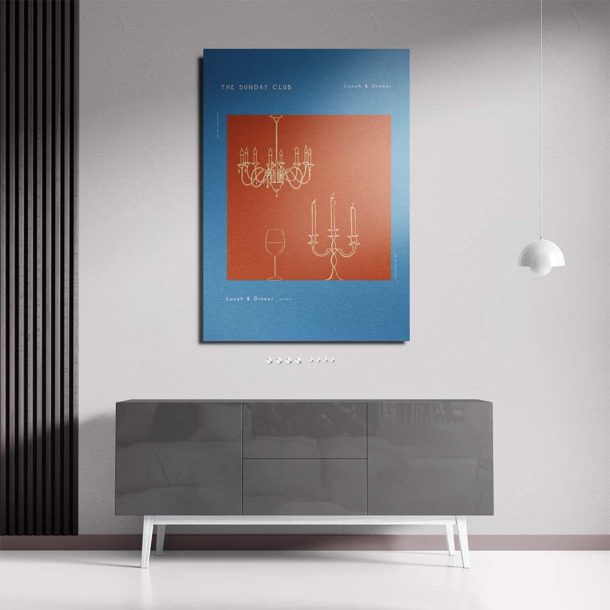 The Sunday Club Wanddecoratie Kunstwerk-canvas-dibond-plexiglas-wanddecoratie-WallArtistic