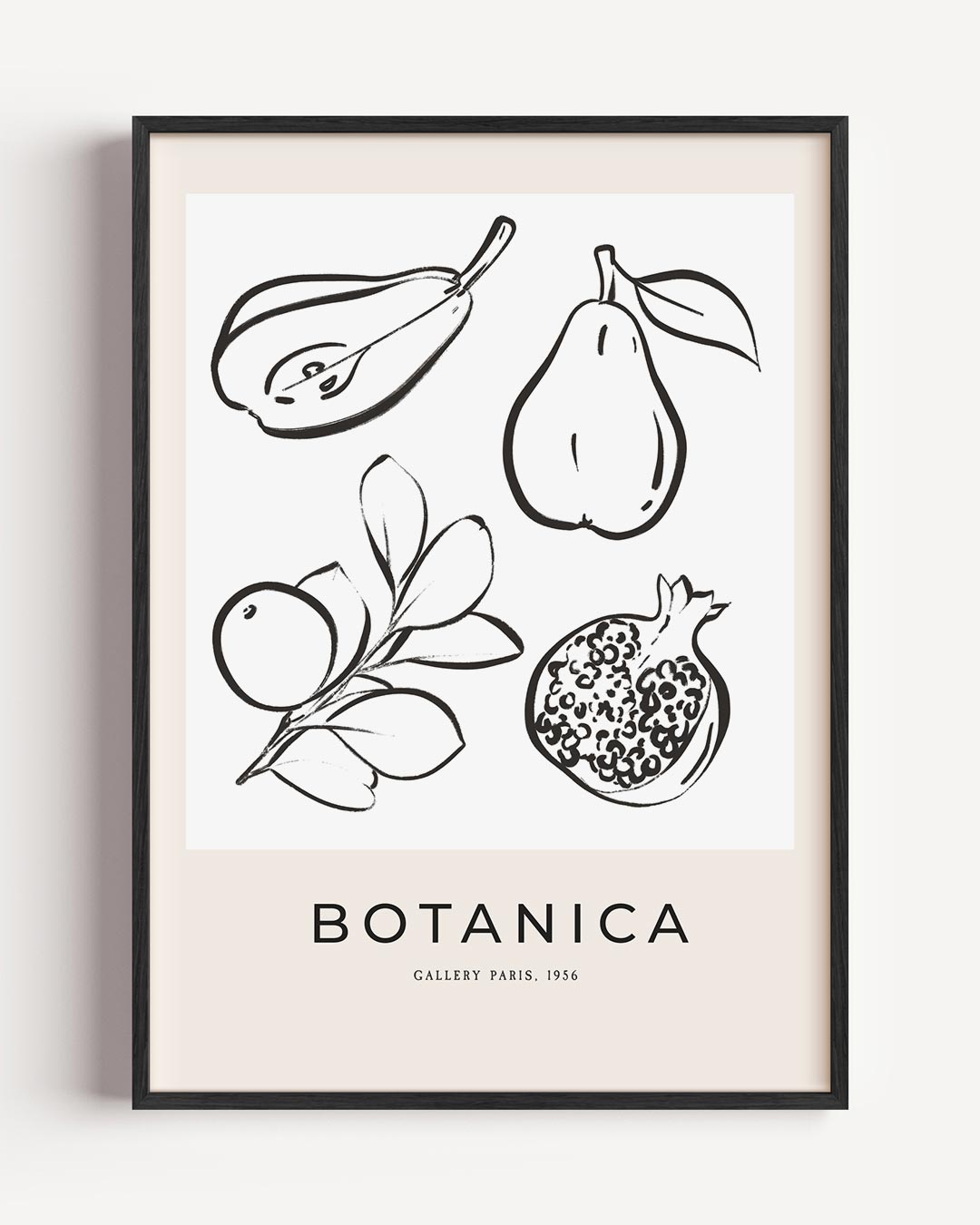 Botanica Vintage Fruit Illustratie Poster-WallArtistic