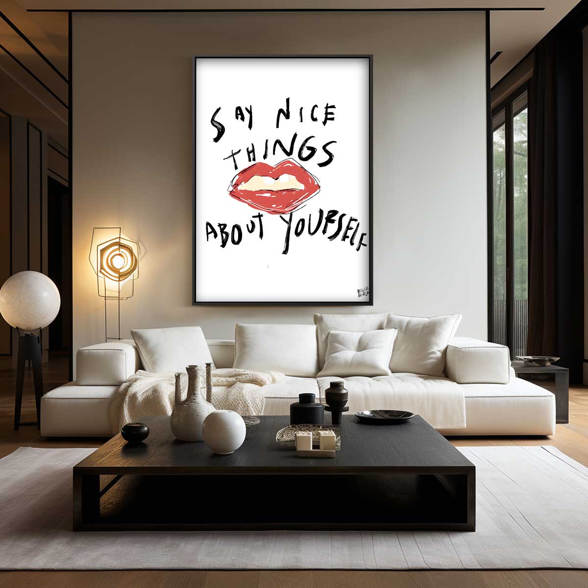 Inspirerende Lipkunst Kunstwerk-canvas-dibond-plexiglas-wanddecoratie-WallArtistic