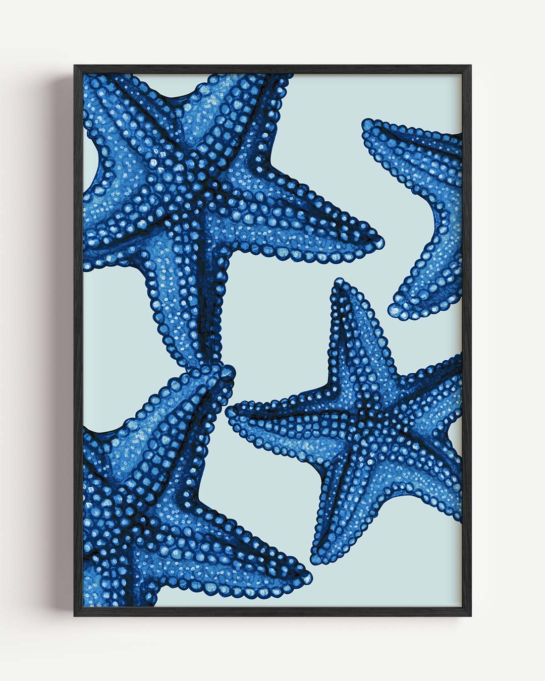 Blauwe Zeesterren Poster-WallArtistic