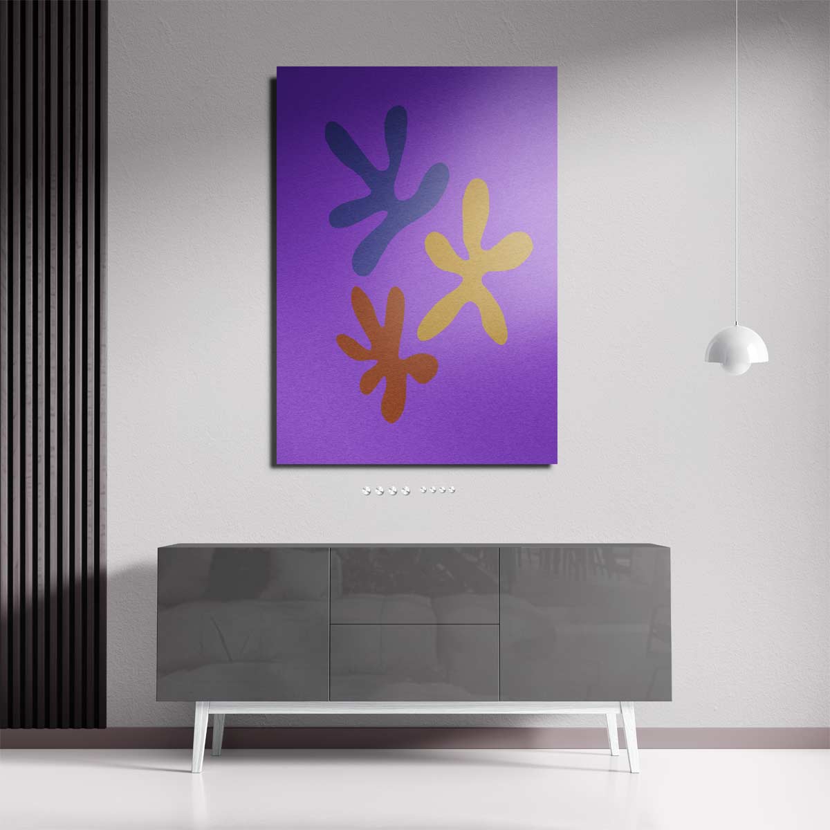 Kleurrijke Bloemenspel Kunstwerk-canvas-dibond-plexiglas-wanddecoratie-WallArtistic