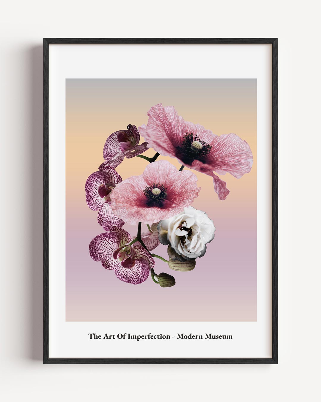 Bloemenkracht in Pastel Poster-WallArtistic