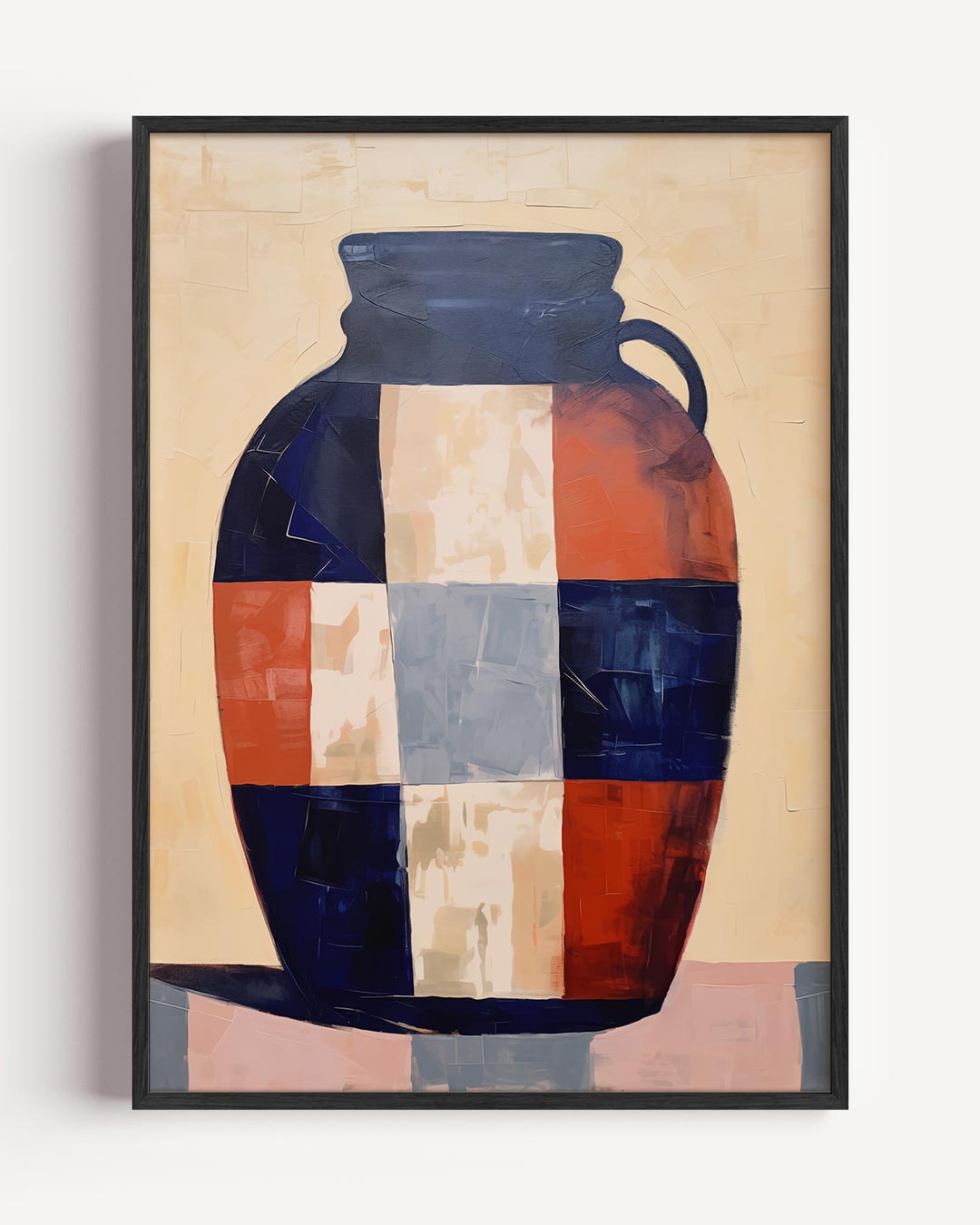 Kleurrijke Abstracte Vaas Poster-WallArtistic