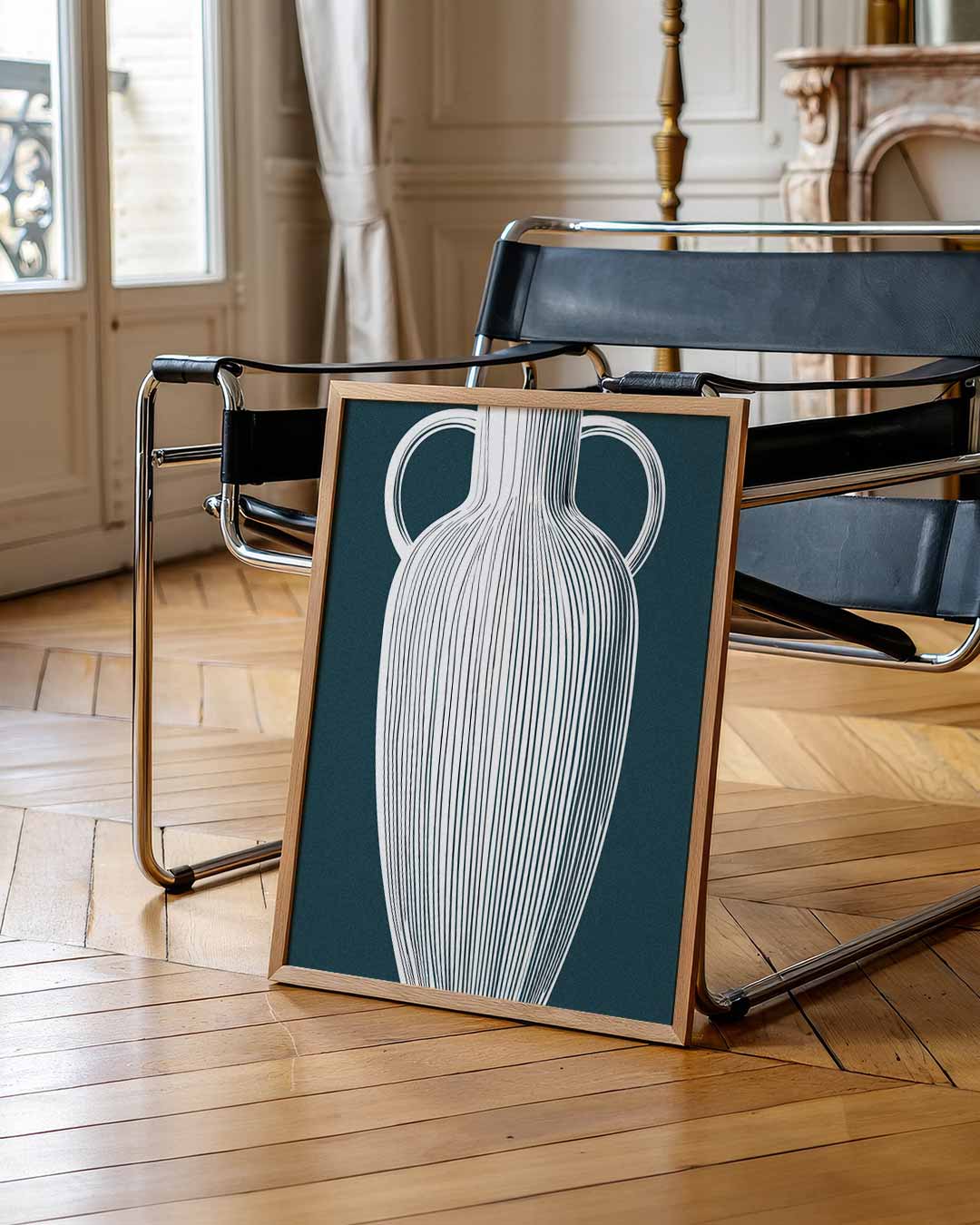 Stijlvolle Vaas Illustratie Poster