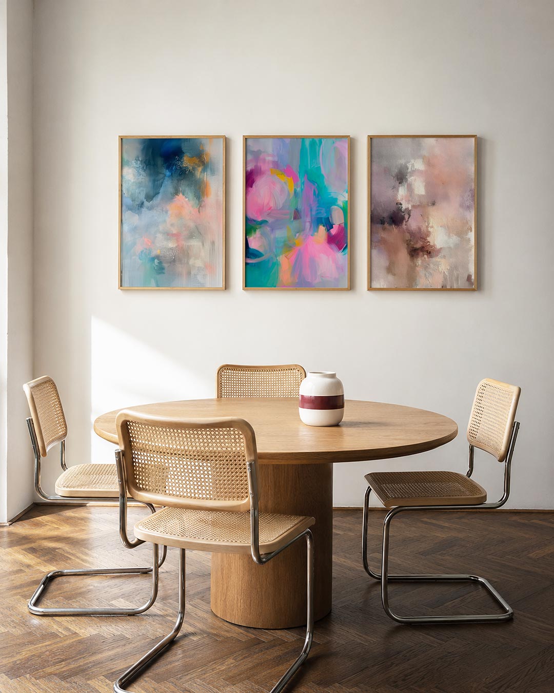 Kleurige droomvlakken Posterset