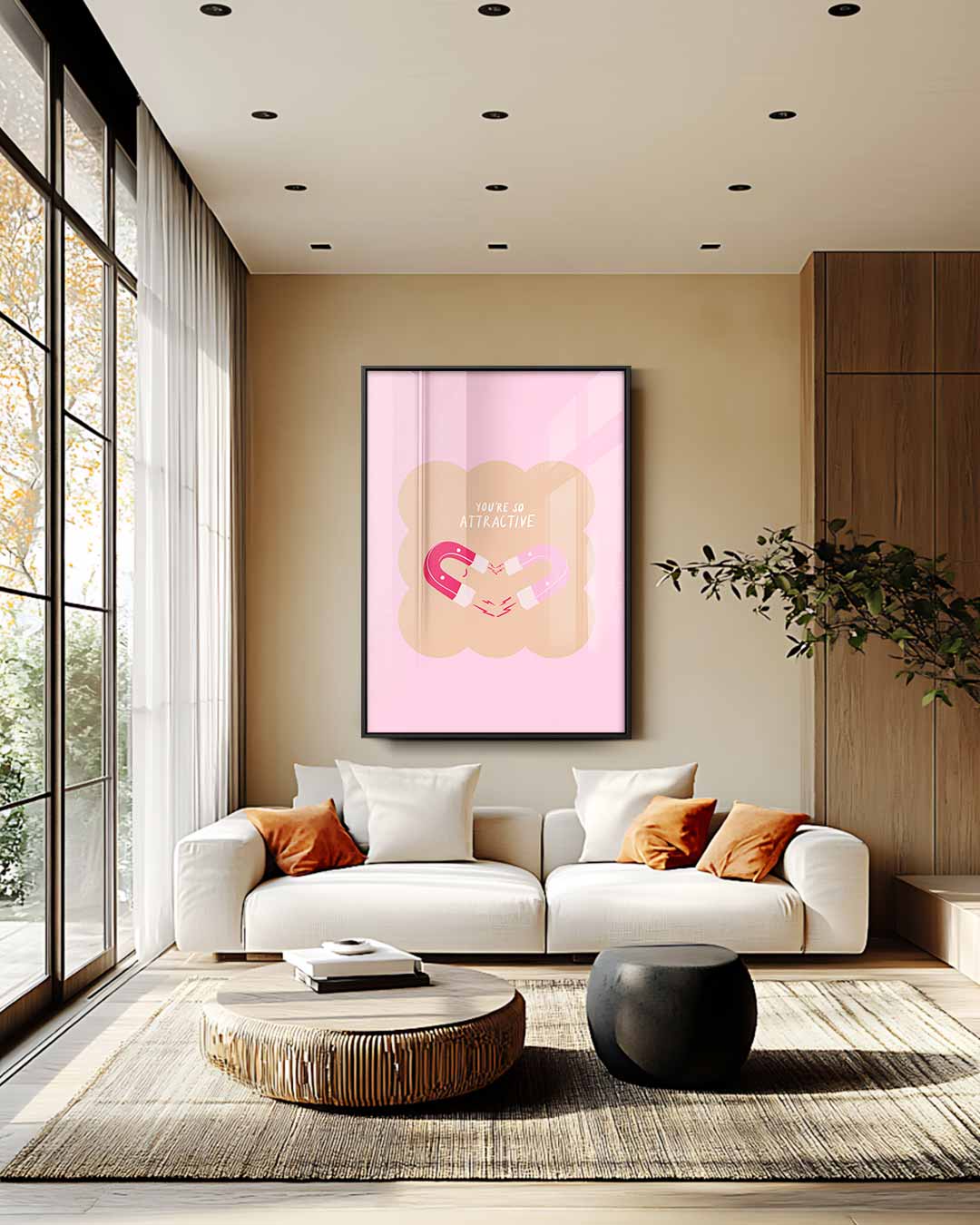 Magnetische Aantrekkingskracht Poster Kunstwerk-canvas-dibond-plexiglas-wanddecoratie-WallArtistic