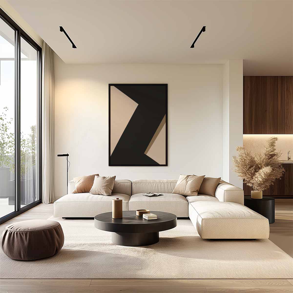 Abstract Elegantie Kunstwerk-canvas-dibond-plexiglas-wanddecoratie-WallArtistic