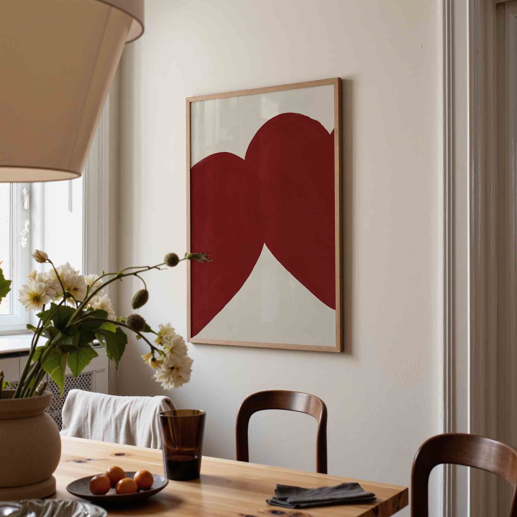 Rode harten Poster