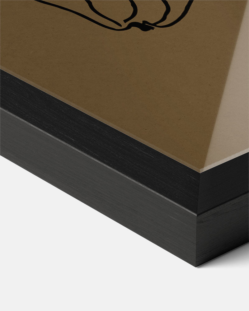 Moderne Papaya Poster-WallArtistic