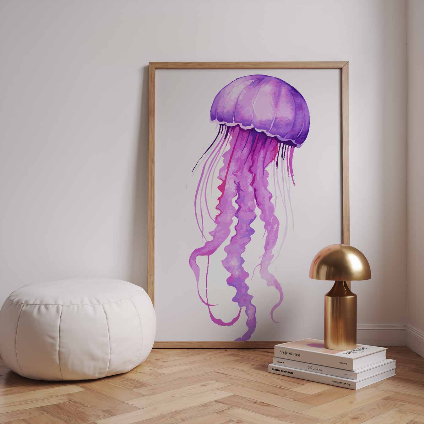 Dromerige Kwallen Poster-WallArtistic