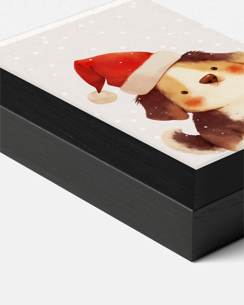 Schattige Kerst Puppy Poster