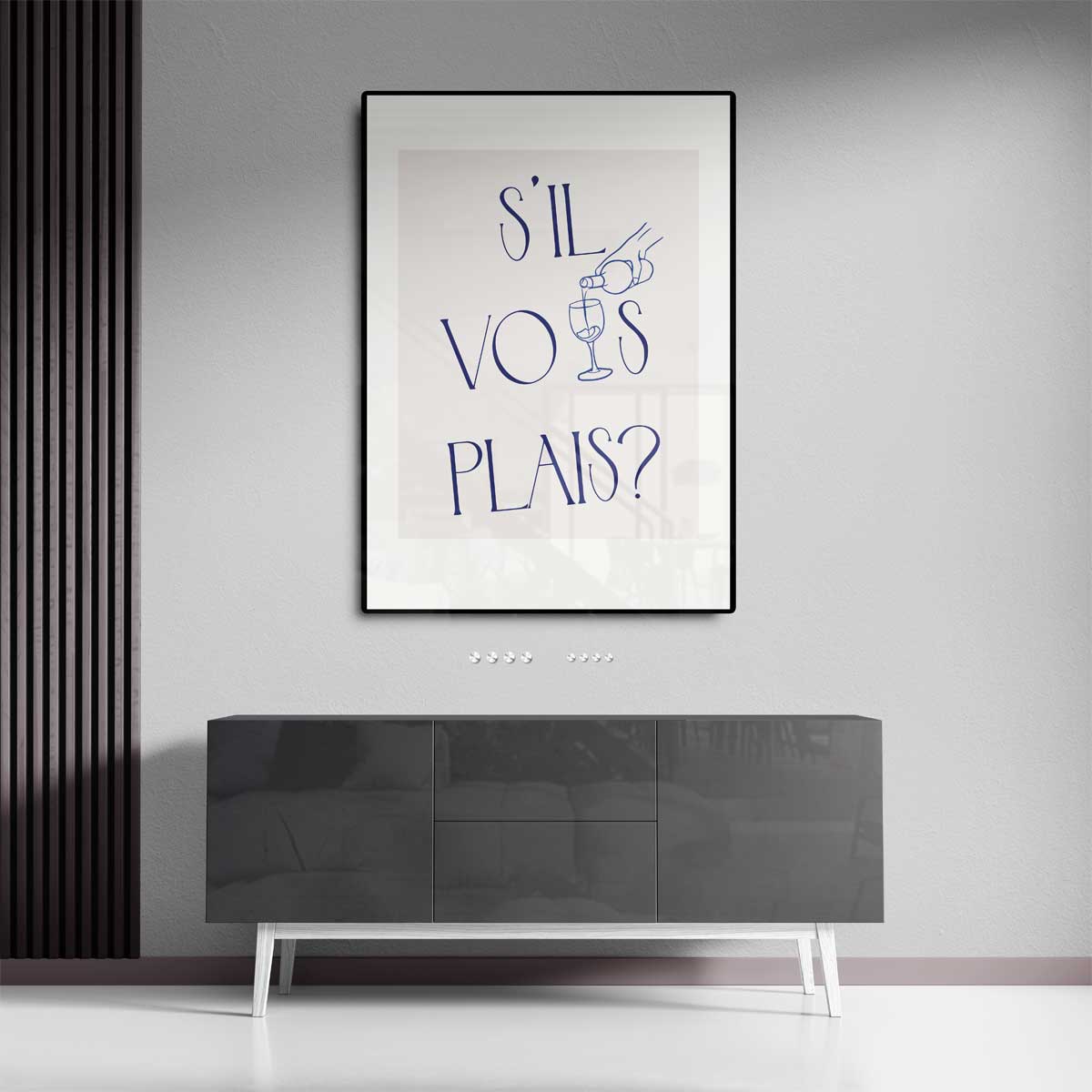 S'il Vous Plaît Wijnposter