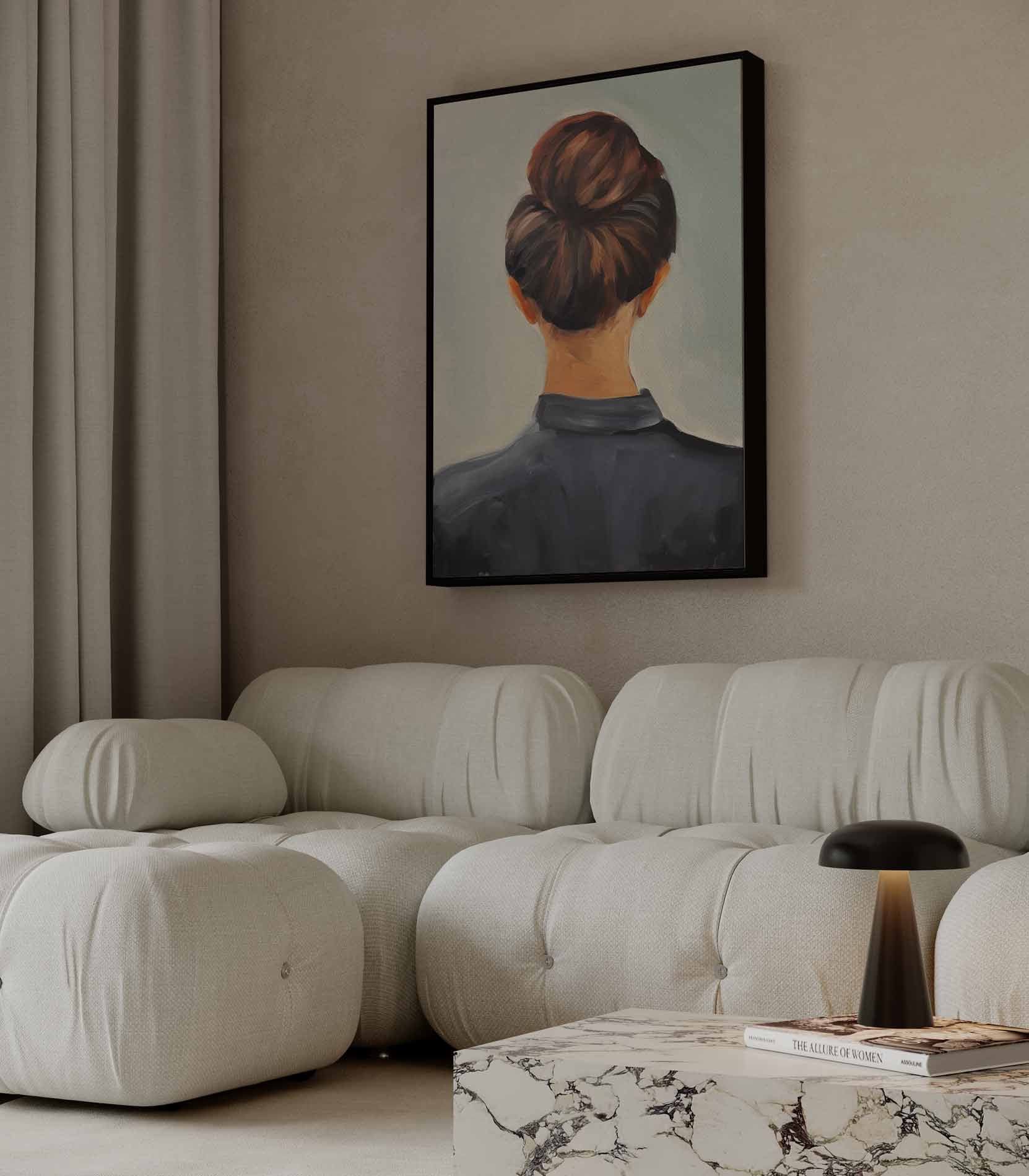 Elegante Achterzijde Kunstwerk-canvas-dibond-plexiglas-wanddecoratie-WallArtistic