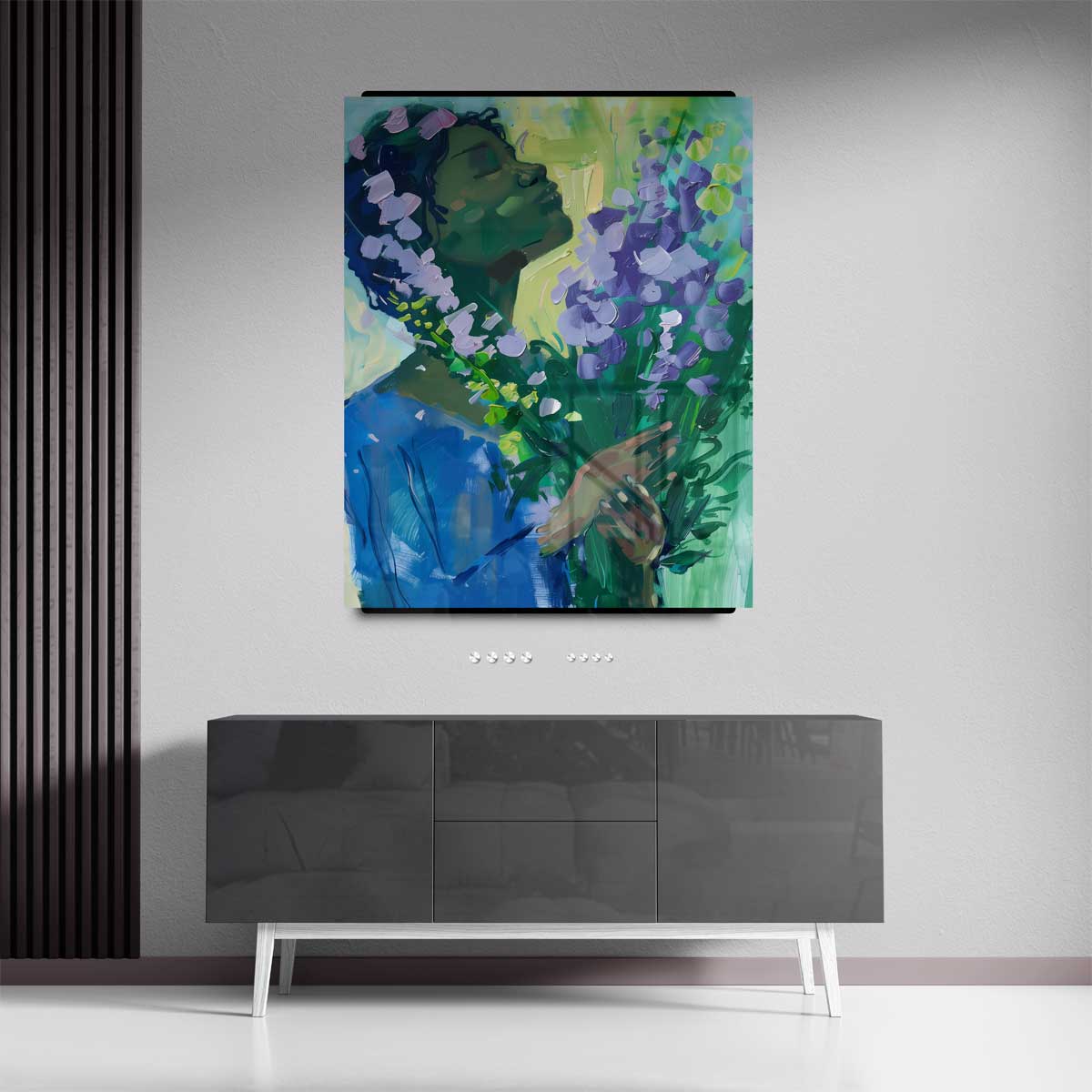 Bloemige Dromen Kunstwerk-canvas-dibond-plexiglas-wanddecoratie-WallArtistic
