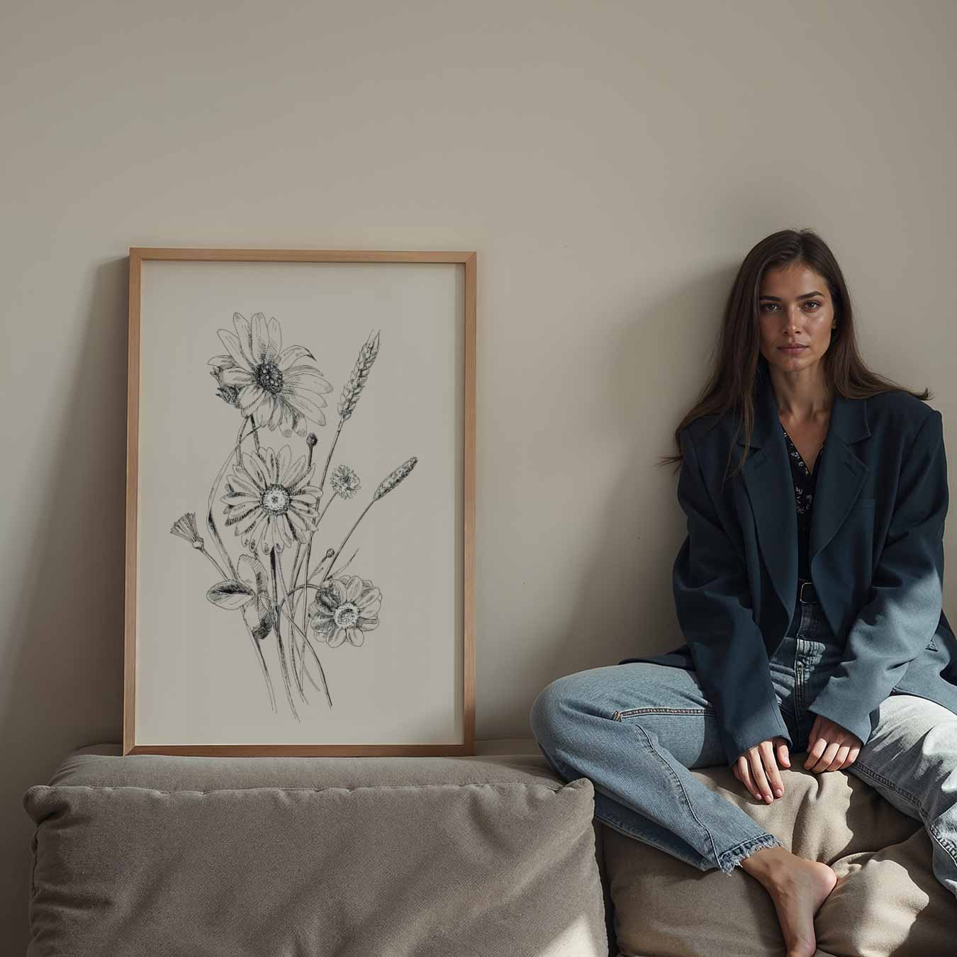 Bloemen Elegantie Poster-WallArtistic