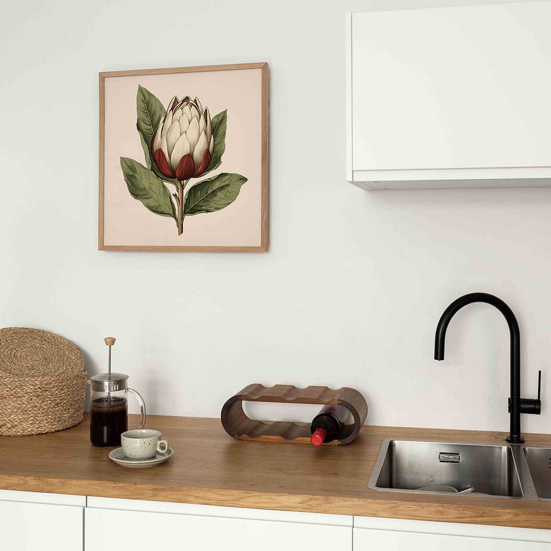 Bloem met groene bladeren Poster